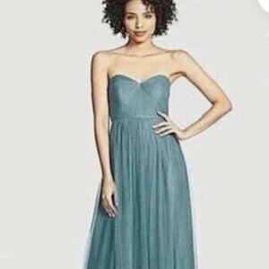 Jenny Yoo Teal Maxi Dress